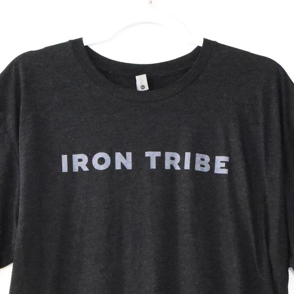 Next Level Mens Black T-Shirt Iron Tribe Coach Short Sleeve Round Neck Size XL - Picture 4 of 5